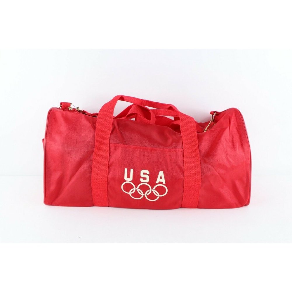Vintage 90s Usa Olympics 1992 Barcelona Dream Team Spell Out Duffel Bag Gym Bag